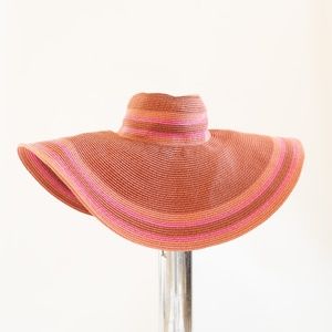Banana Republic Wide Brim Sun hat Rich Red